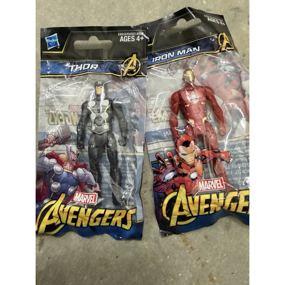 Marvel Avengers Thor Iron Man 4" Action Figures Hasbro 2018 Sealed Lot